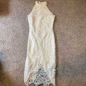White lace dress